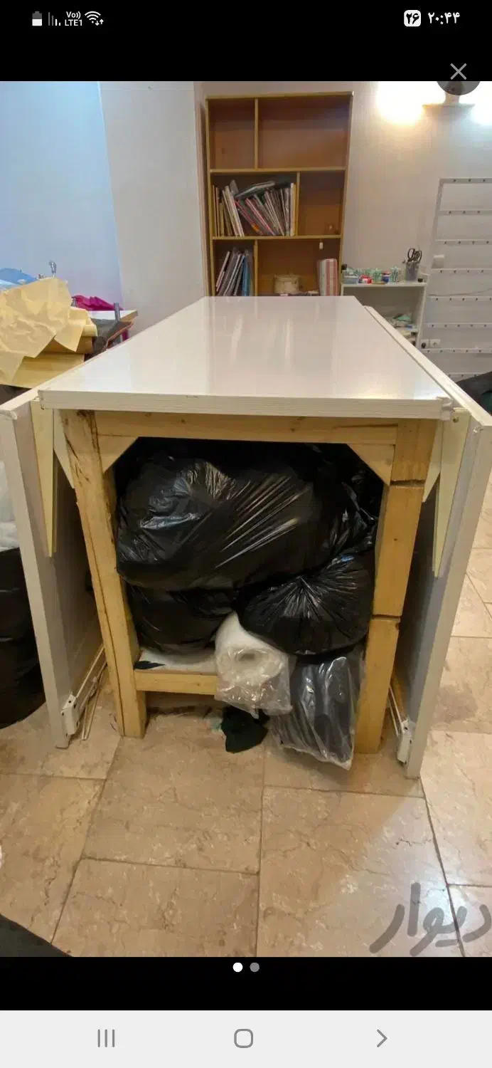 میز برش با بالهای تاشو|لوازم خیاطی و بافتنی|بومهن, |دیوار