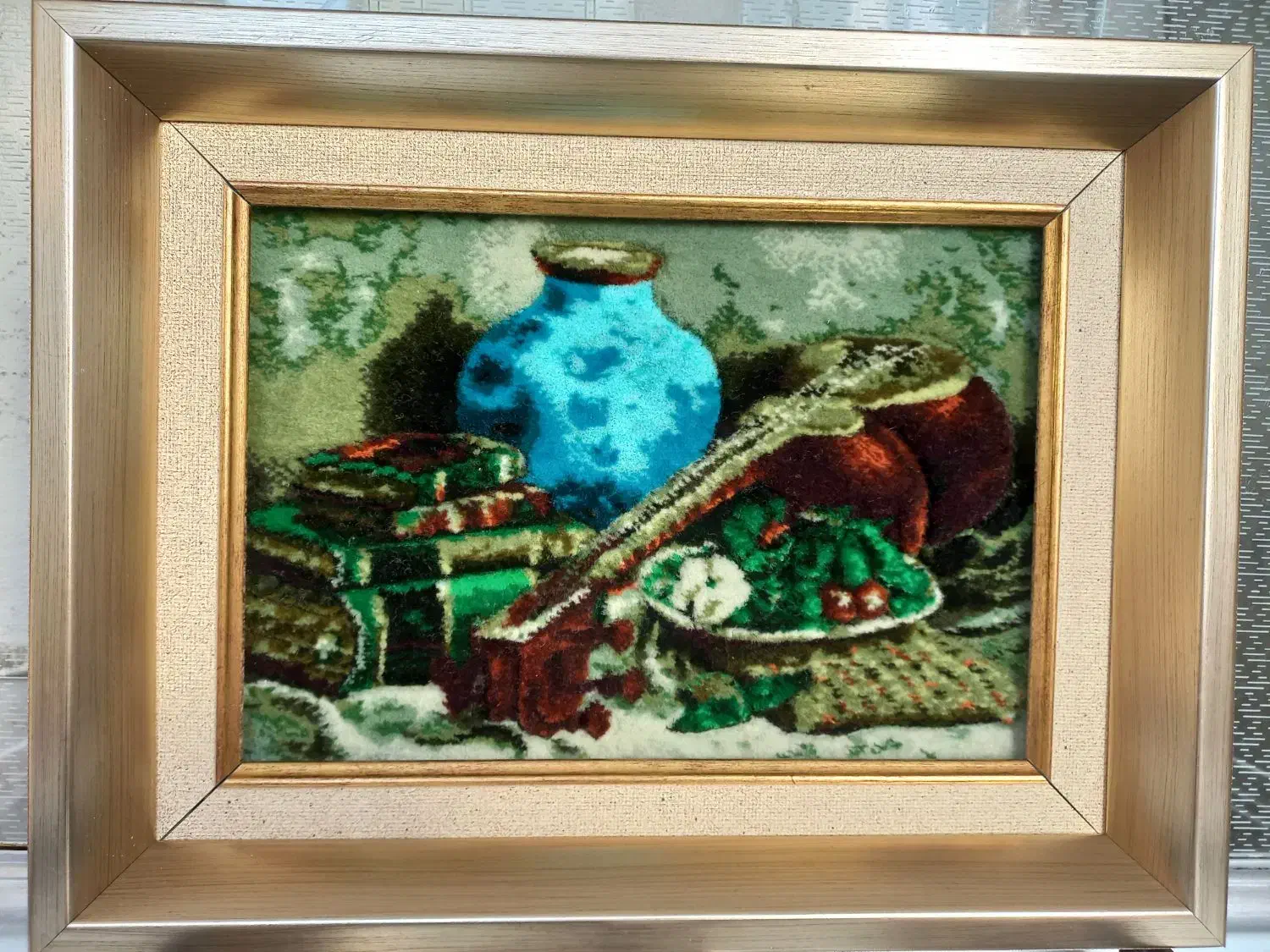 تابلوفرش دستباف طرح سنتی|تابلو فرش|گرگان, |دیوار