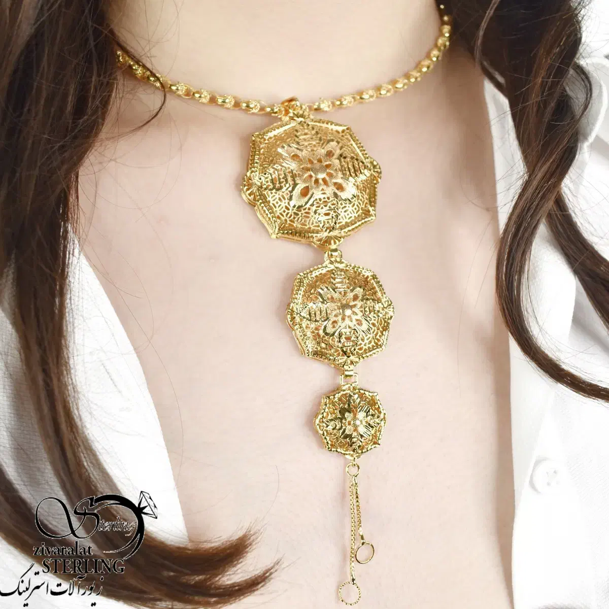 پلاک های گل طرح طلا|جواهرات|گنبد کاووس, |دیوار