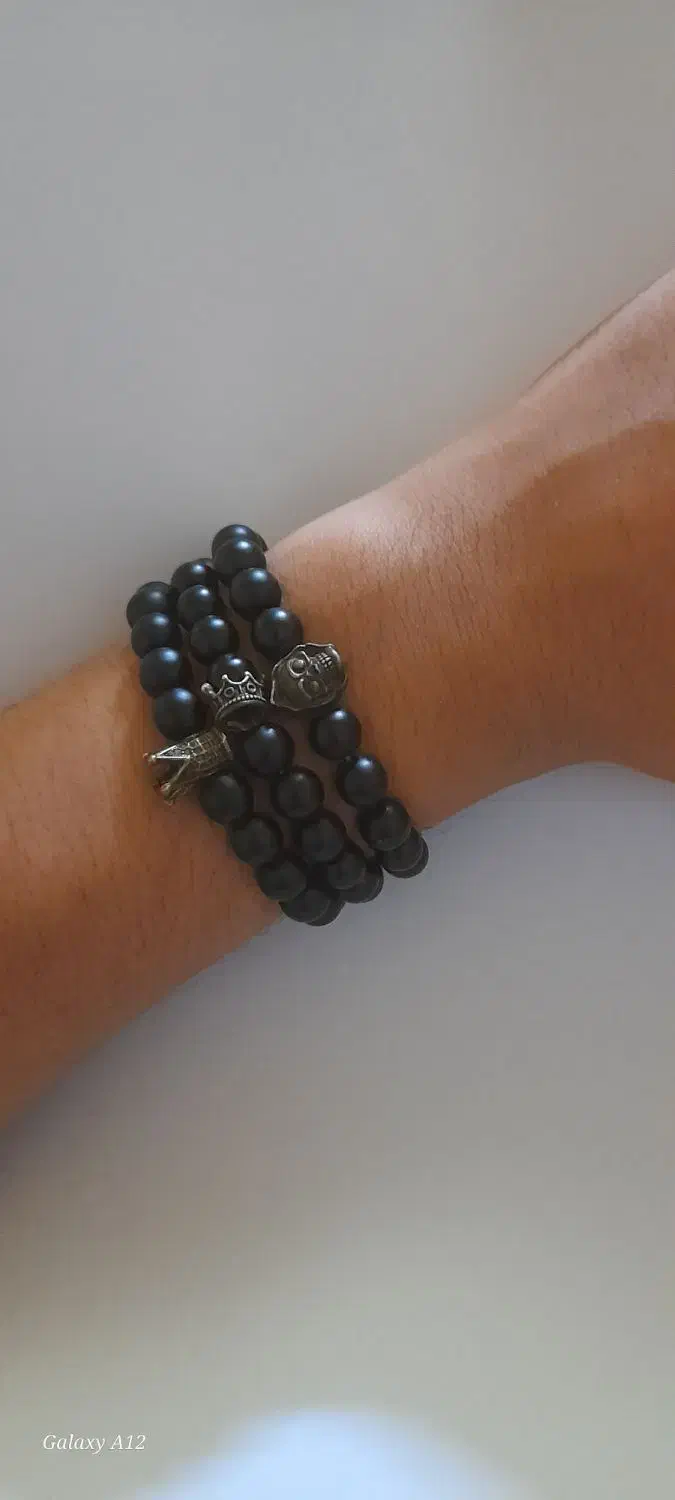 دسبند مهره ای مشکی.|بدلیجات|اصفهان, پوریای ولی|دیوار