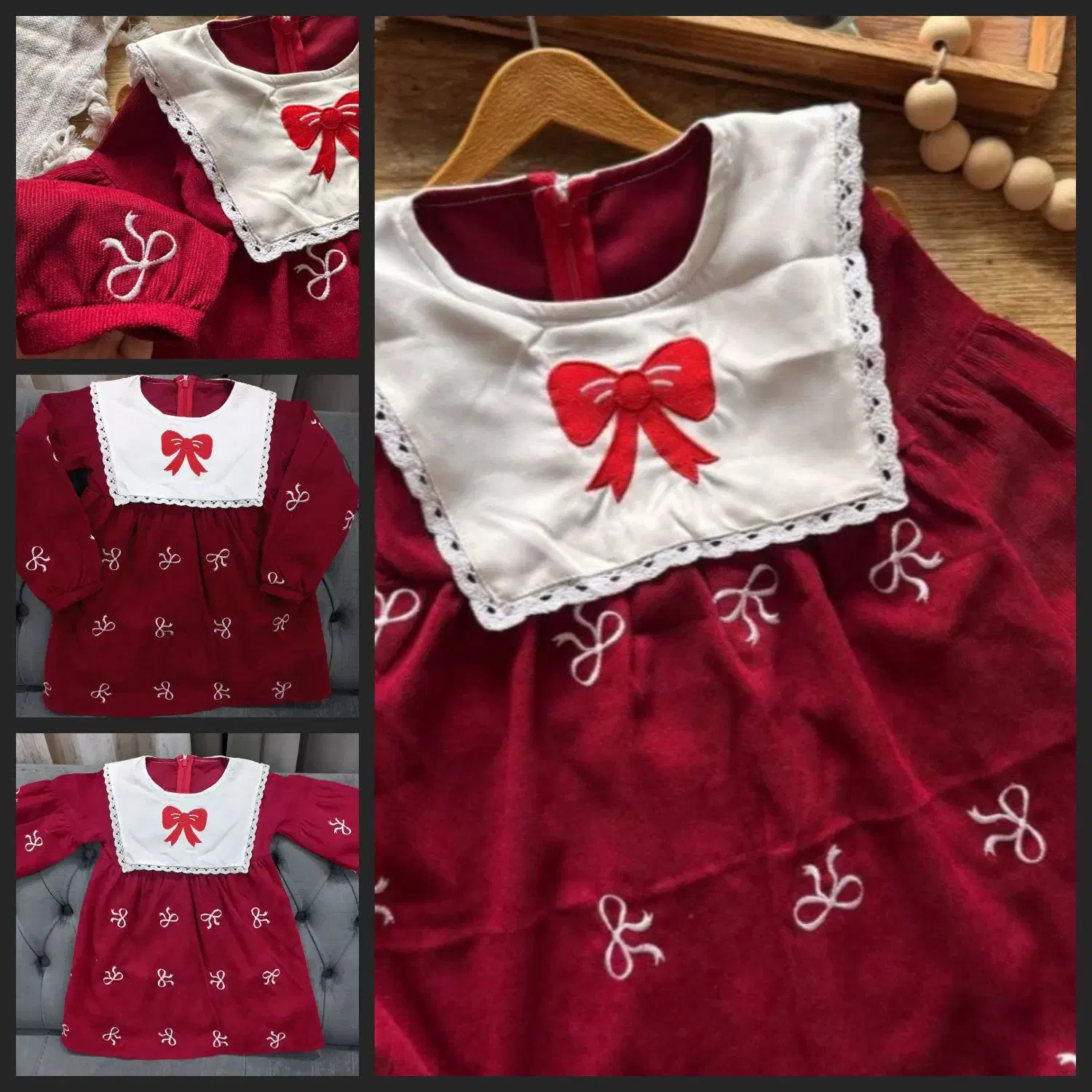 پیراهن مخمل کبریتی سایز ۳|لباس|شوشتر, |دیوار