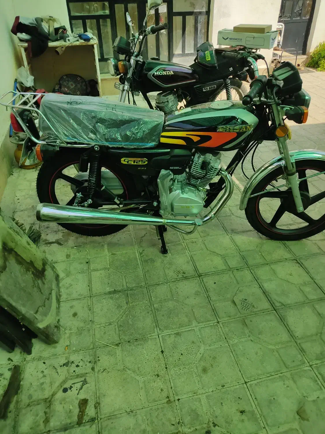 موتور احسان خشک ۱۴۰۳ خوابیده|موتورسیکلت|شیراز, زیباشهر|دیوار