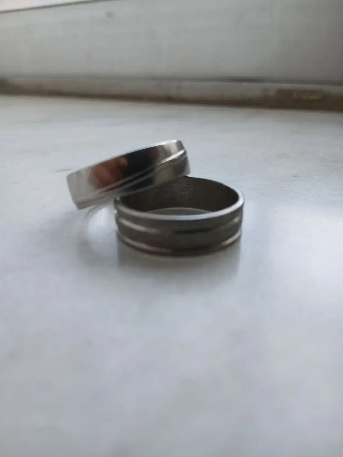 حلقه. ازدواج استیل رنگ ثابت|جواهرات|یاسوج, |دیوار