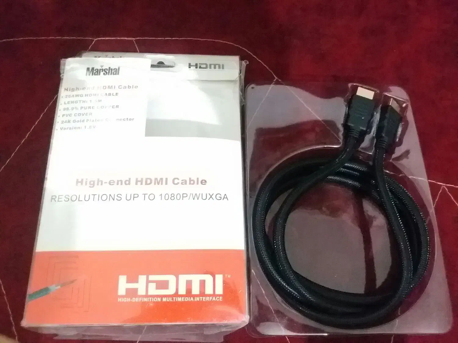 کابل hdmi برند مارشال|قطعات و لوازم جانبی رایانه|قم, شاه ابراهیم|دیوار