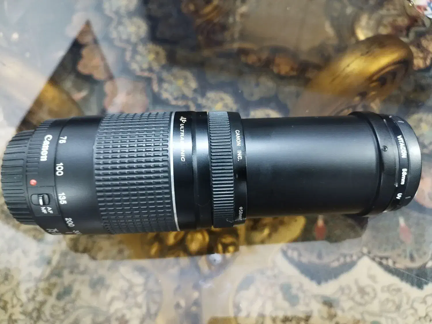 لنز حرفه ای ۷۵/۳۰۰ ژاپنی کنون|دوربین عکاسی و فیلم‌برداری|شیراز, تندگویان|دیوار