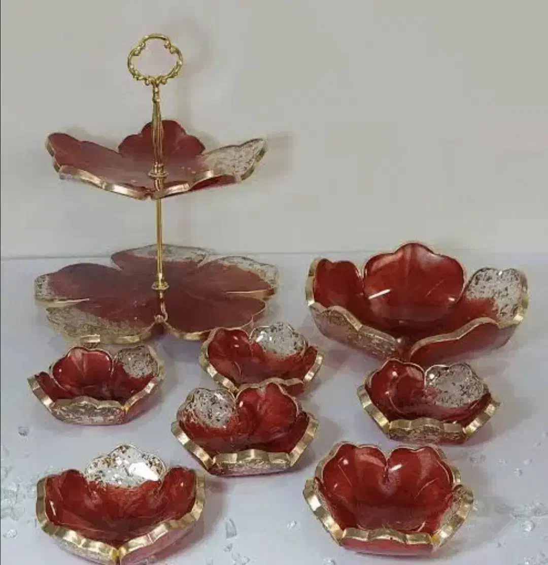 دکوری یلدا و ظروف رزین|صنایع دستی و سایر لوازم تزئینی|قم, حکمت شمالی|دیوار