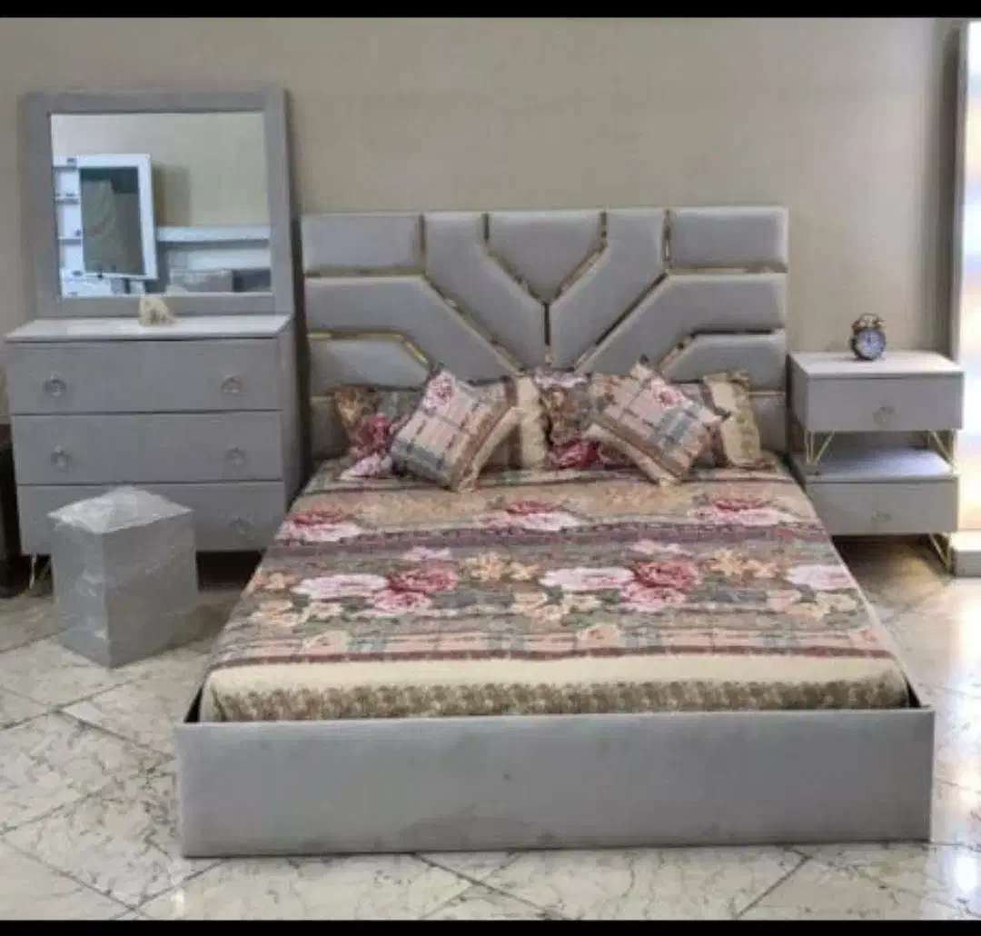 تخت خواب دو نفره تدی مدل صدفی|تخت و سرویس خواب|سیرجان, |دیوار