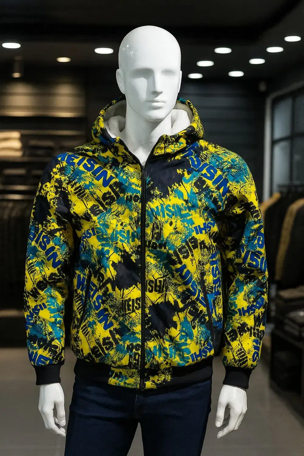 کاپشن بادی|لباس|برخوار, |دیوار