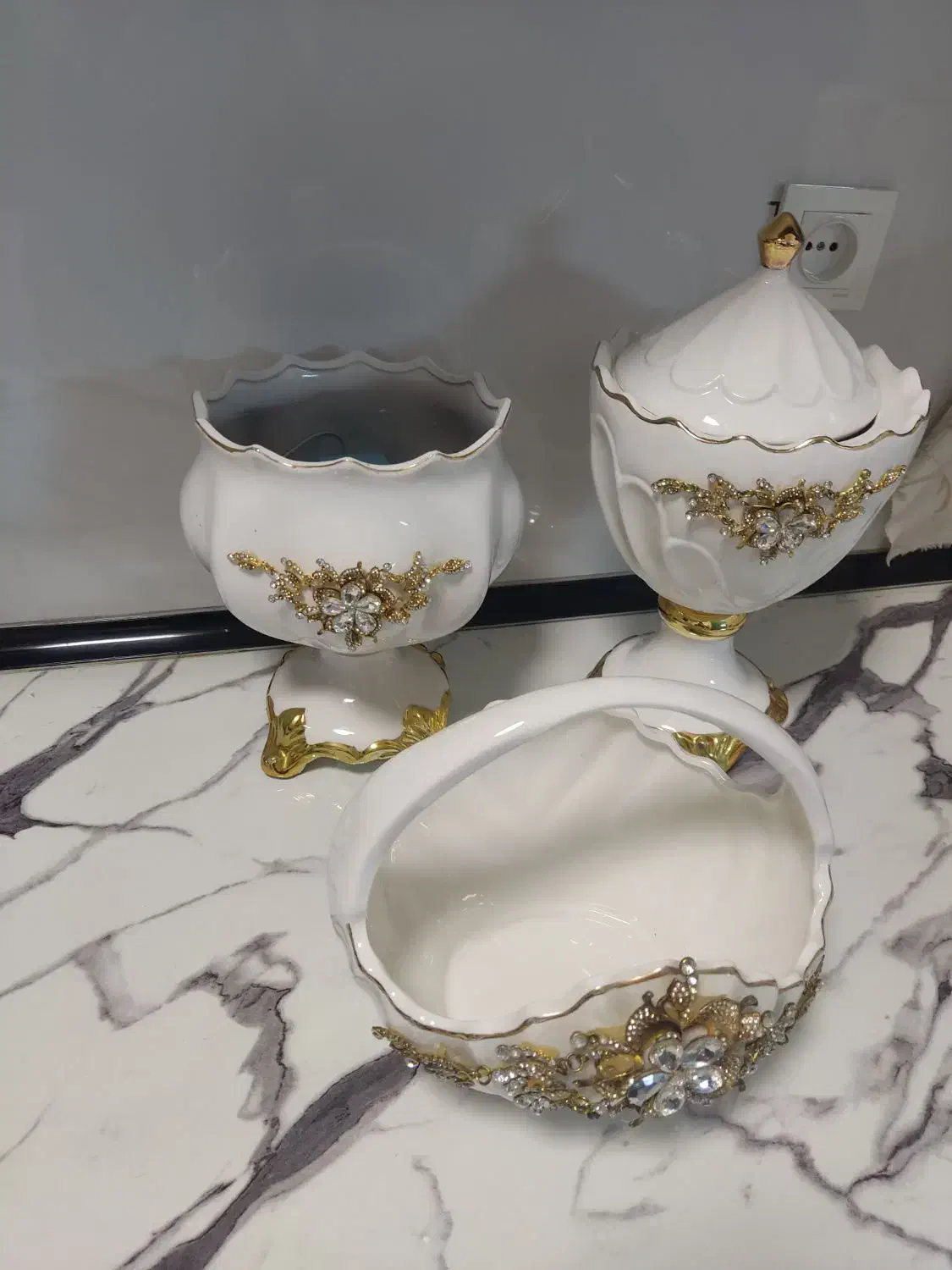 سه عدد دکوری در حد نو|ظروف سرو و پذیرایی|تهران, استخر|دیوار