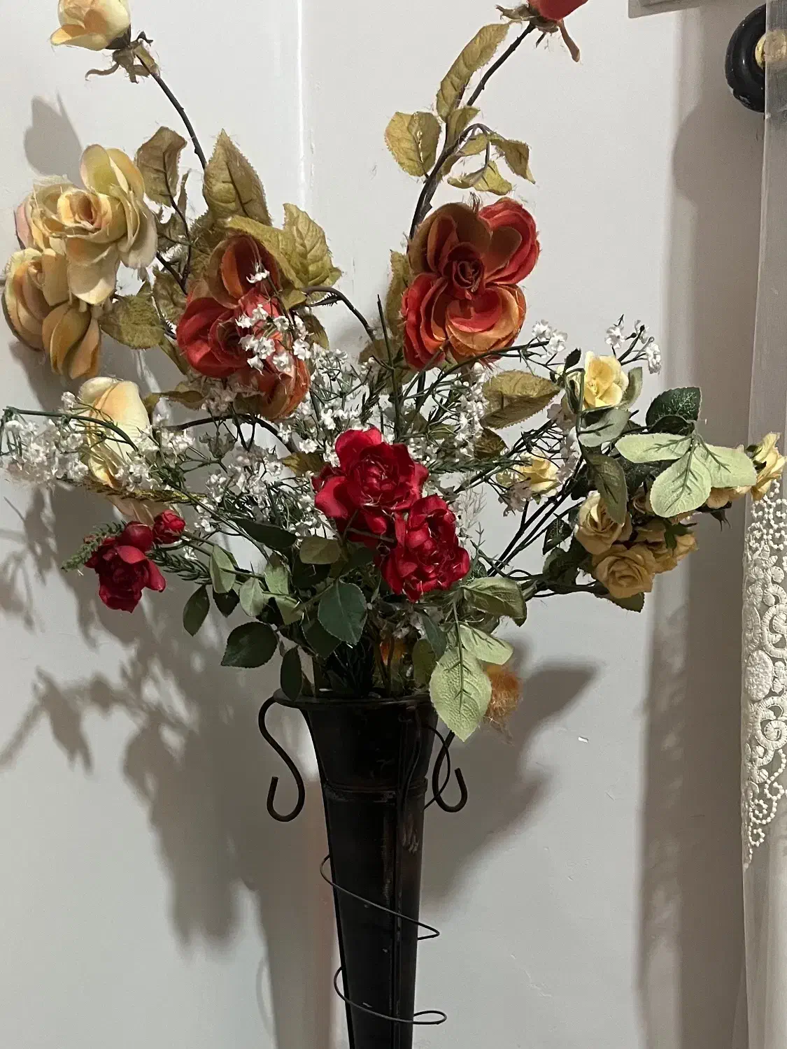 گل و گلدان|گل مصنوعی|مسجد سلیمان, |دیوار