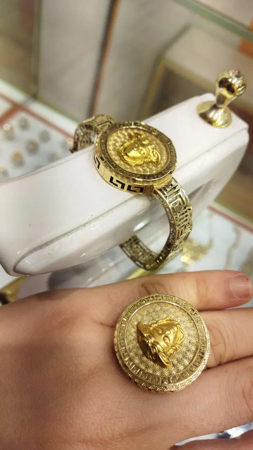 ست دستبندوانگشترورساچ|جواهرات|بوشهر, |دیوار