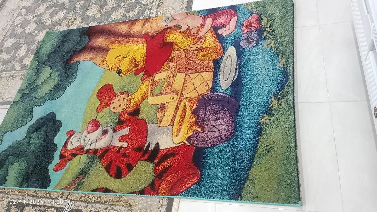 فرش کودک ۴ متری نو|فرش|همدان, |دیوار