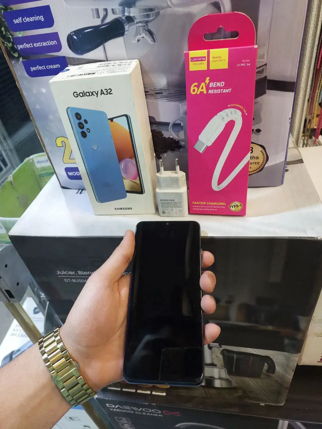 گوشی سامسونگA32رام۸گیگ۱۲۸،کاملاسالم،موبایل مختاری|موبایل|قرچک, مهدیه|دیوار