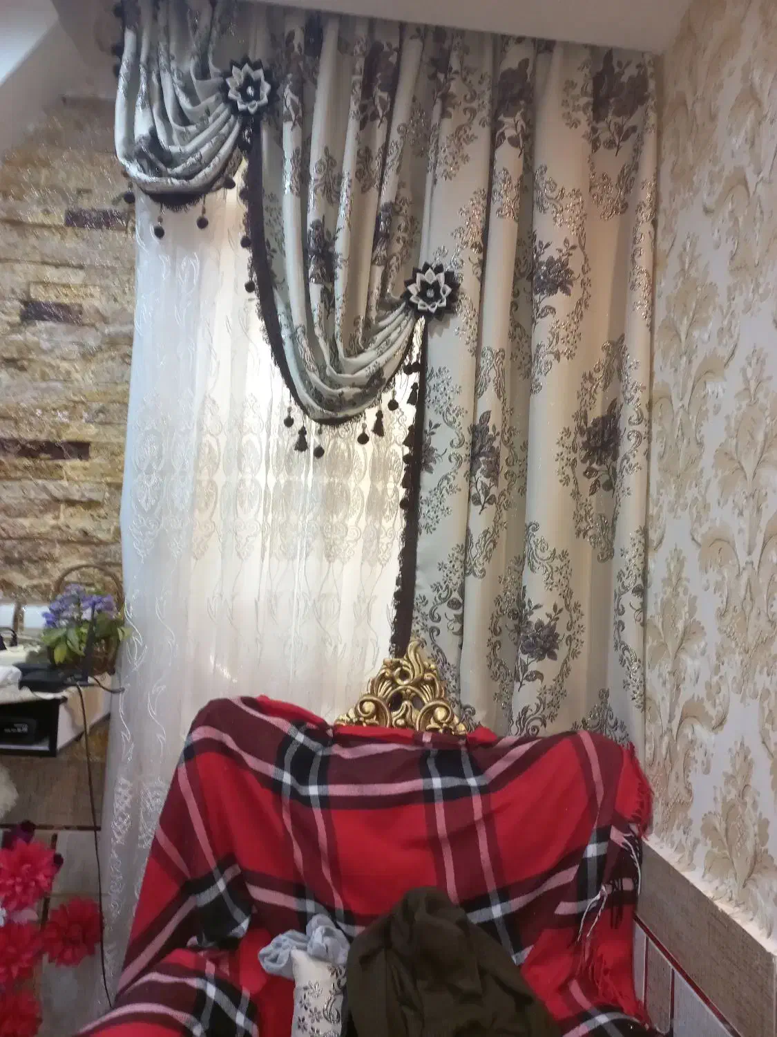 پرده وظبط صوت تمیز|پرده، رانر، رومیزی|شوشتر, |دیوار