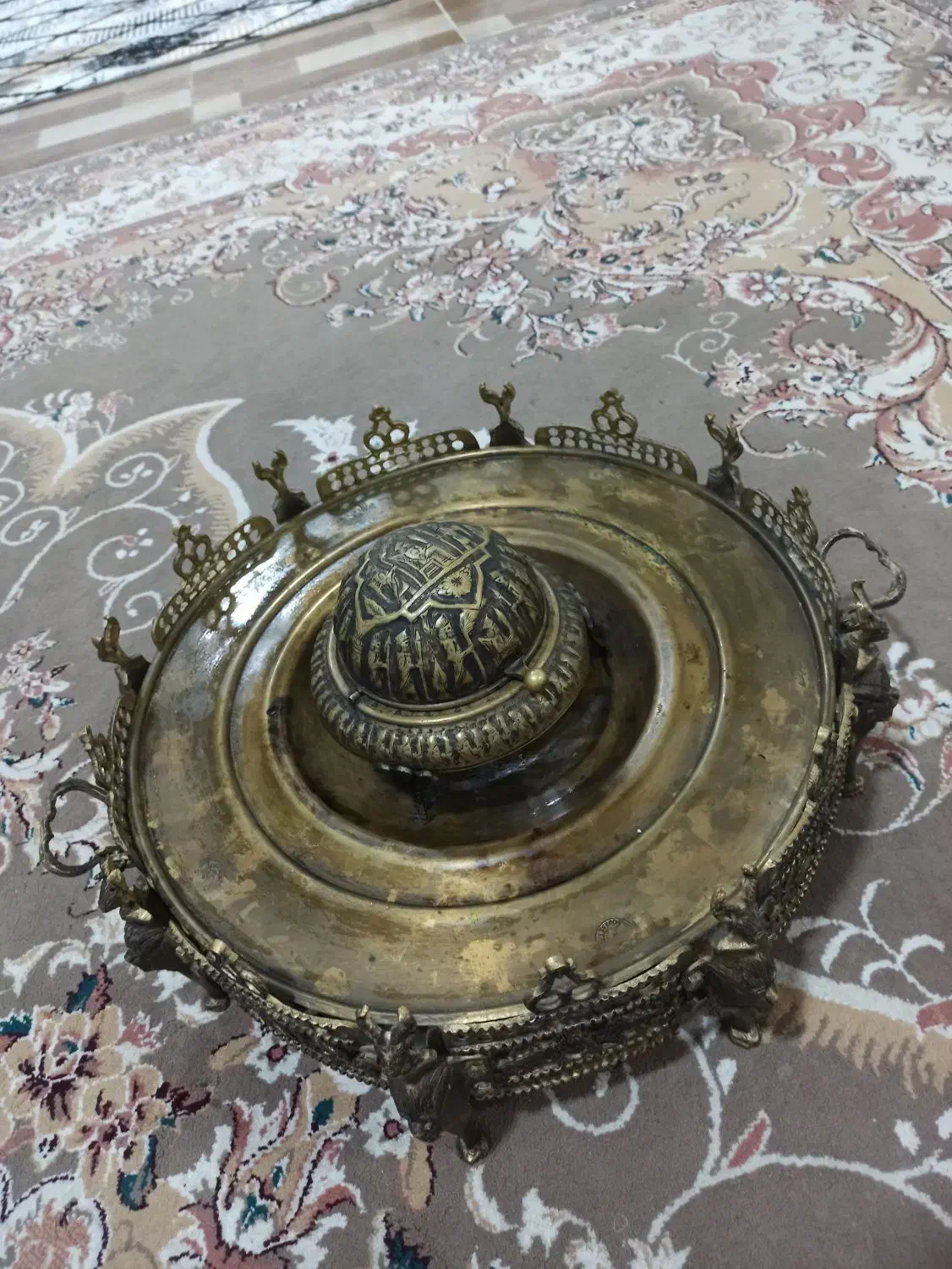 منغل قاجاری جنس برنز|کلکسیون اشیاء عتیقه|کوهدشت, |دیوار