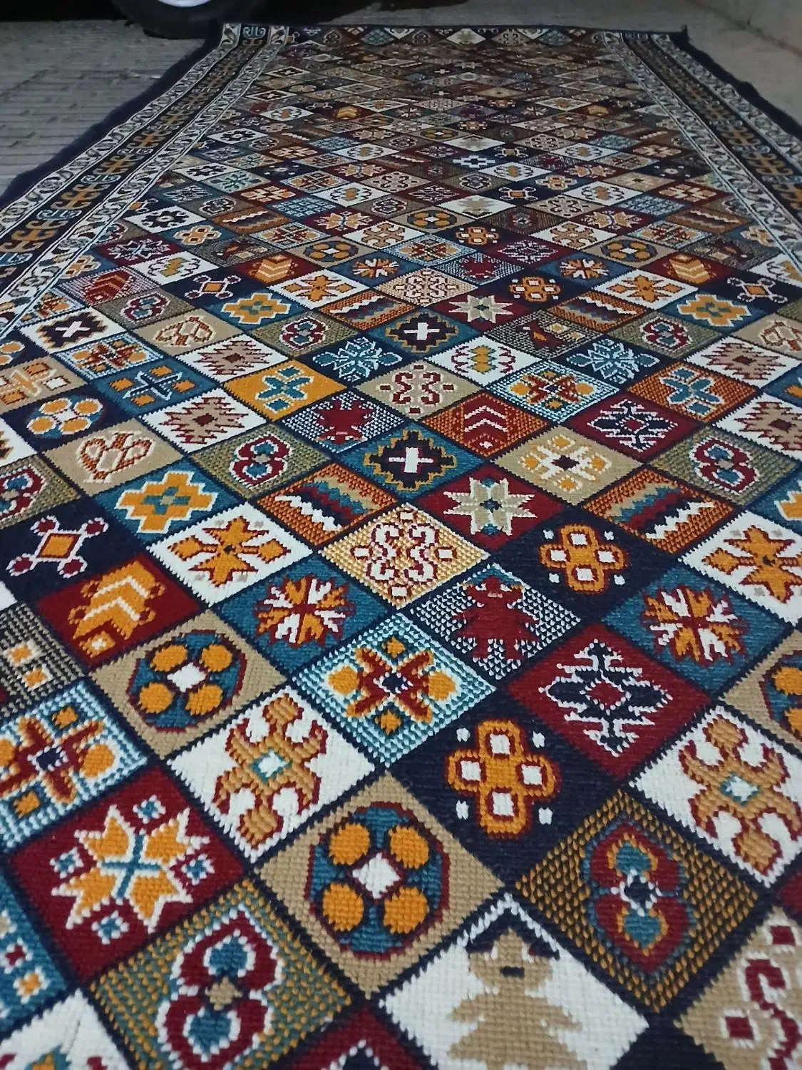 گلیم|گلیم، جاجیم، گبه|آبیک, |دیوار