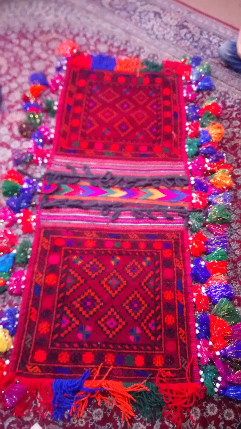 خورجین دست بافت قالیچی|گلیم، جاجیم، گبه|اصفهان, پینارت|دیوار