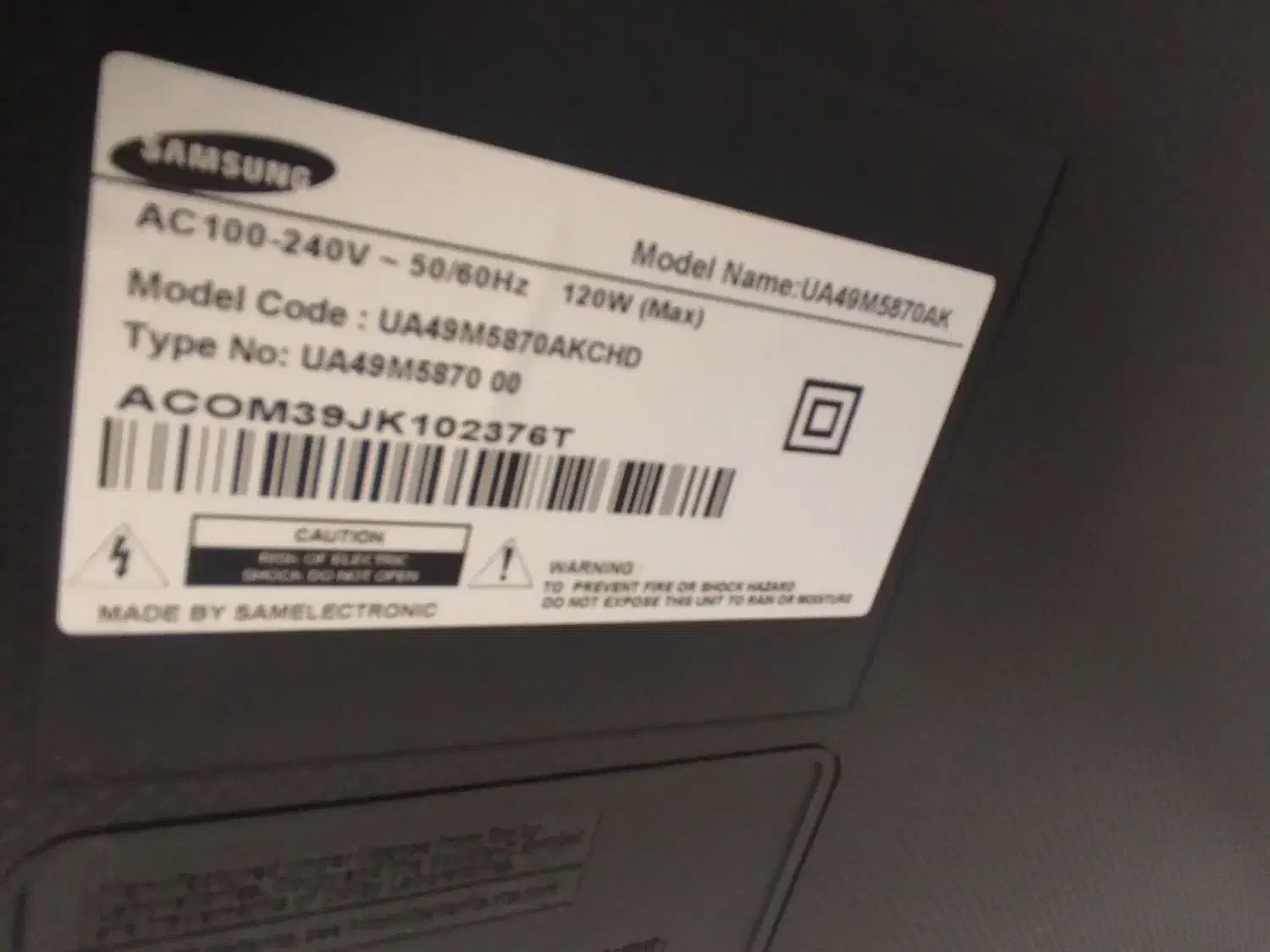 تلویزیون 49اینچ|تلویزیون و پروژکتور|اصفهان, شهرک امام خمینی|دیوار