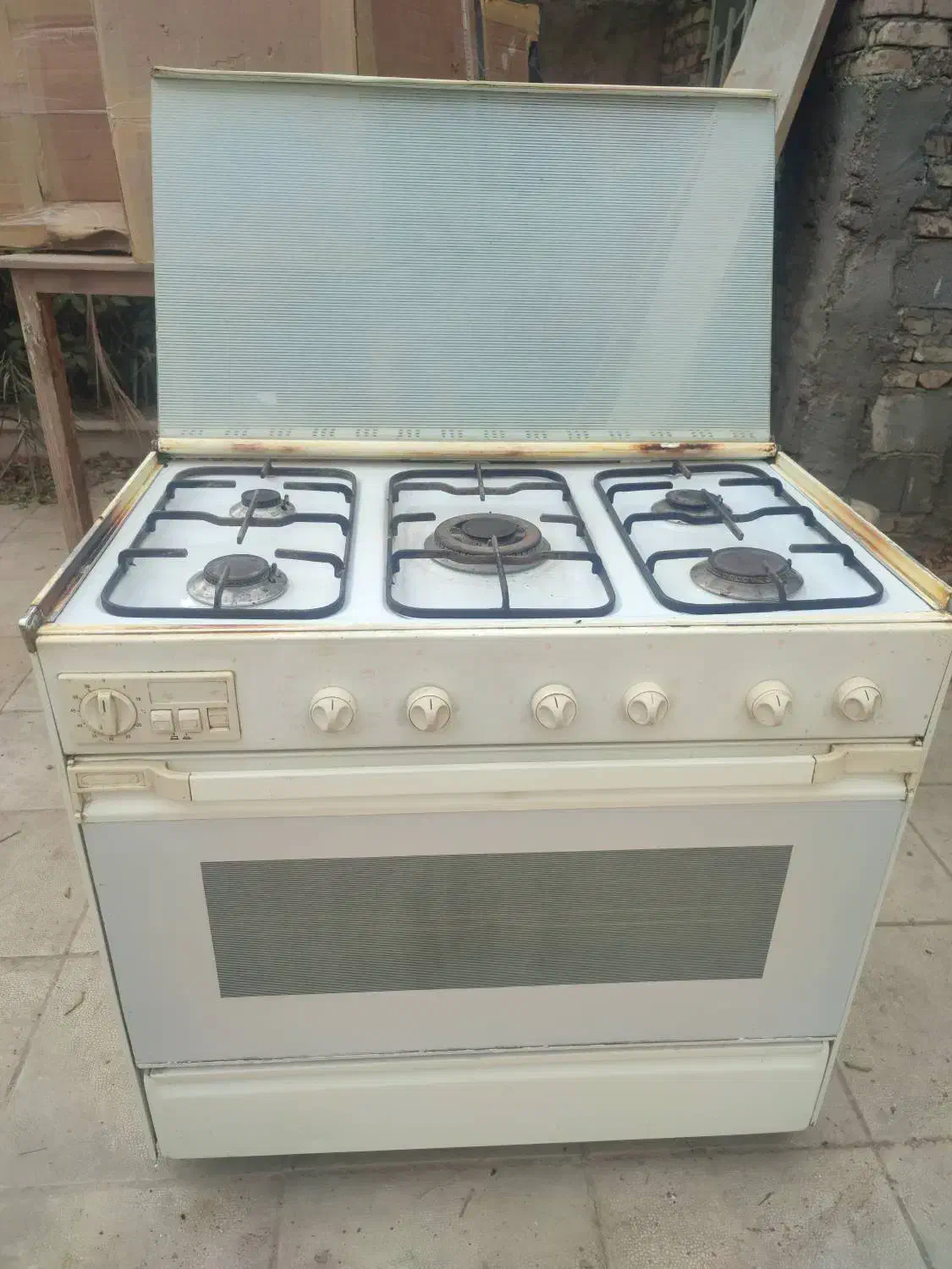 گاز فردار تکنو گاز 5 شعله با جوجه گردان وگریل|اجاق گاز و لوازم برقی پختوپز|پاکدشت, پاکدشت (مامازند)|دیوار