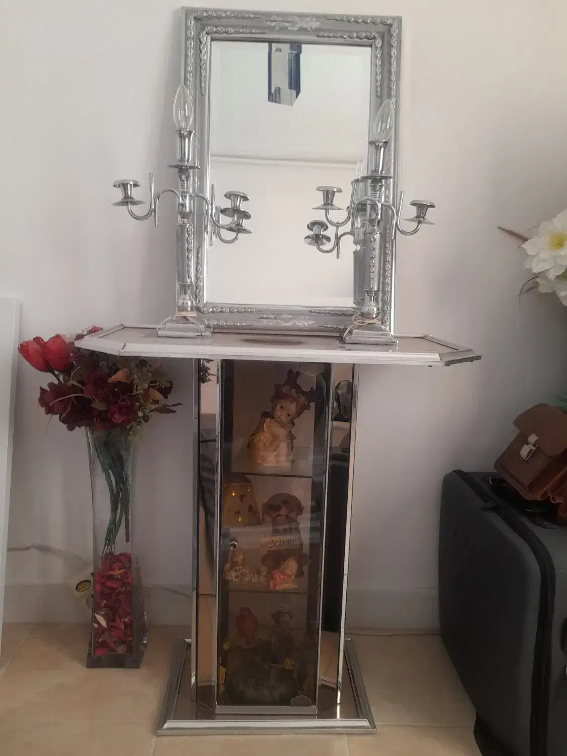 اینه و شمعدون|آینه|قزوین, |دیوار