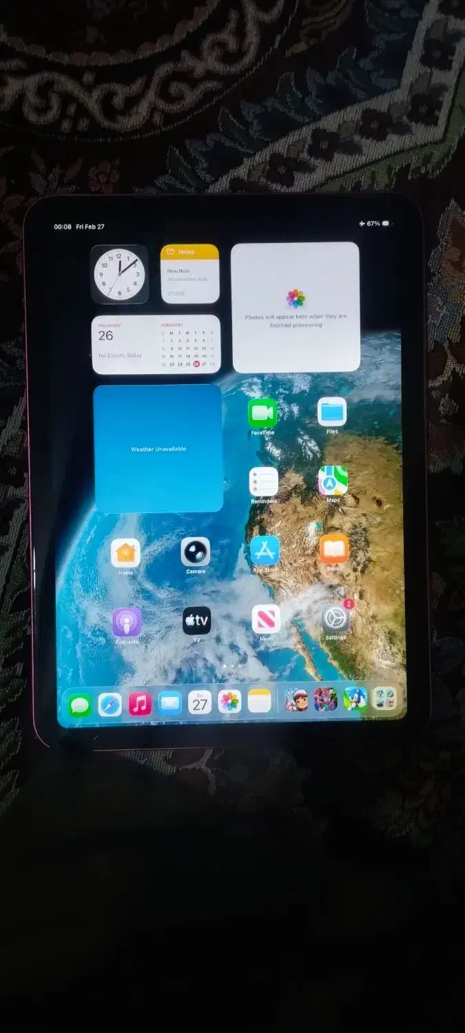 آیپد نسل ده|تبلت|کهیر, |دیوار