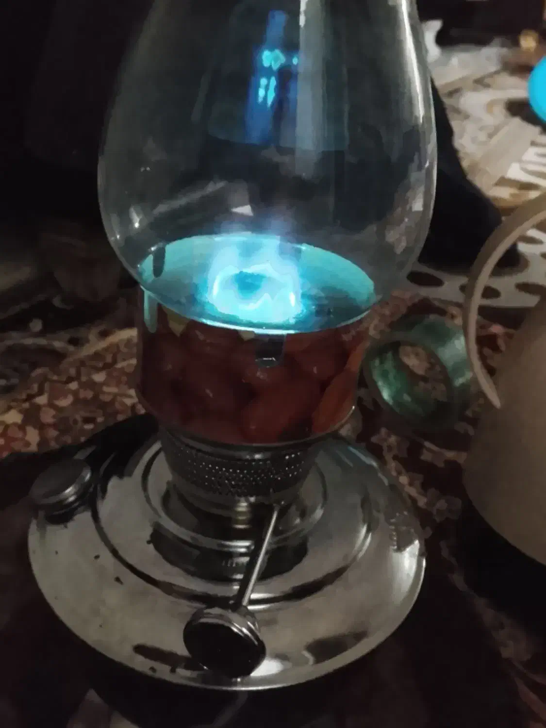 چراغ گرد سوز آبی سوز شده|لامپ و چراغ|بجنورد, |دیوار