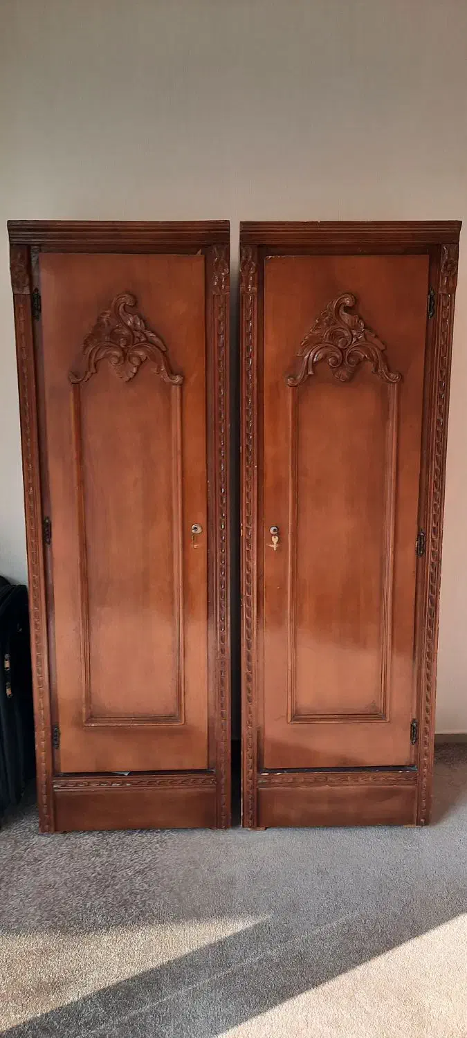 کمد چوبی|جاکفشی، کمد، دراور|اصفهان, شیخ طوسی|دیوار