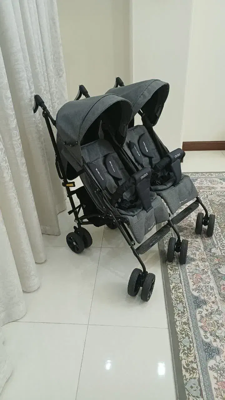 کالسکه دوقلو دلیجان در حد نو|کالسکه و لوازم جانبی|باقرشهر, |دیوار