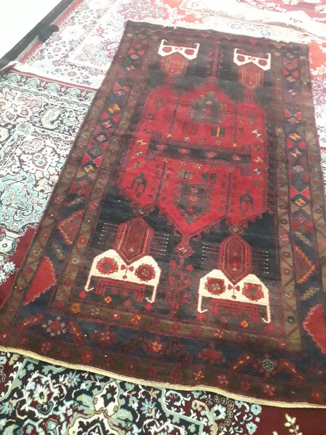 قالیچه دست باف|فرش|کرمانشاه, |دیوار