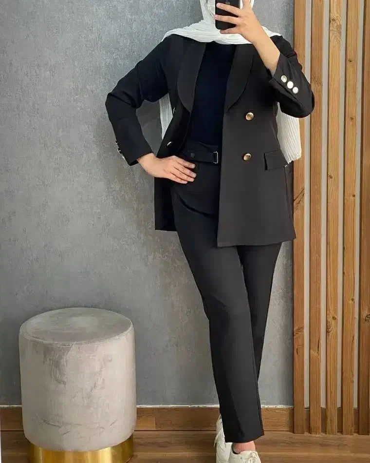 فروش ویژه ست کت شلوار مازراتی مشکی ( تولیدی )|لباس|رشت, معلم|دیوار