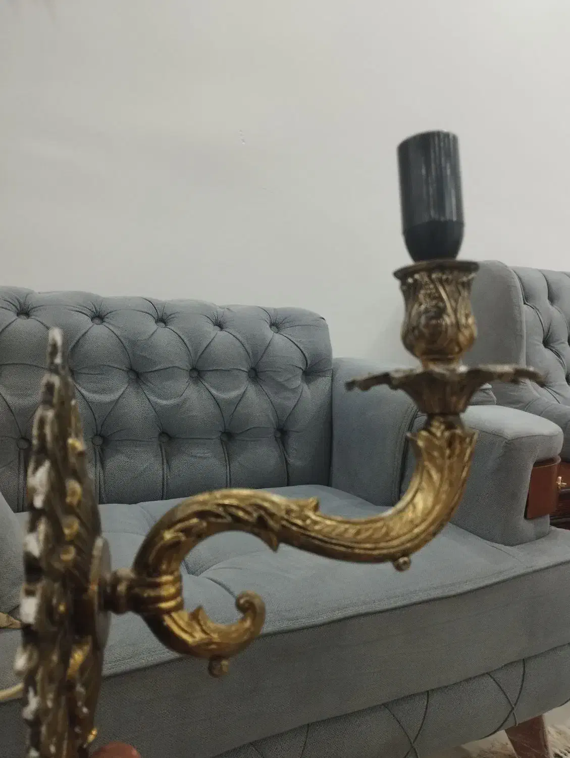 لوستر دیواری برنج قدیمی اصل اصل|لوستر و چراغ آویز|سنندج, |دیوار