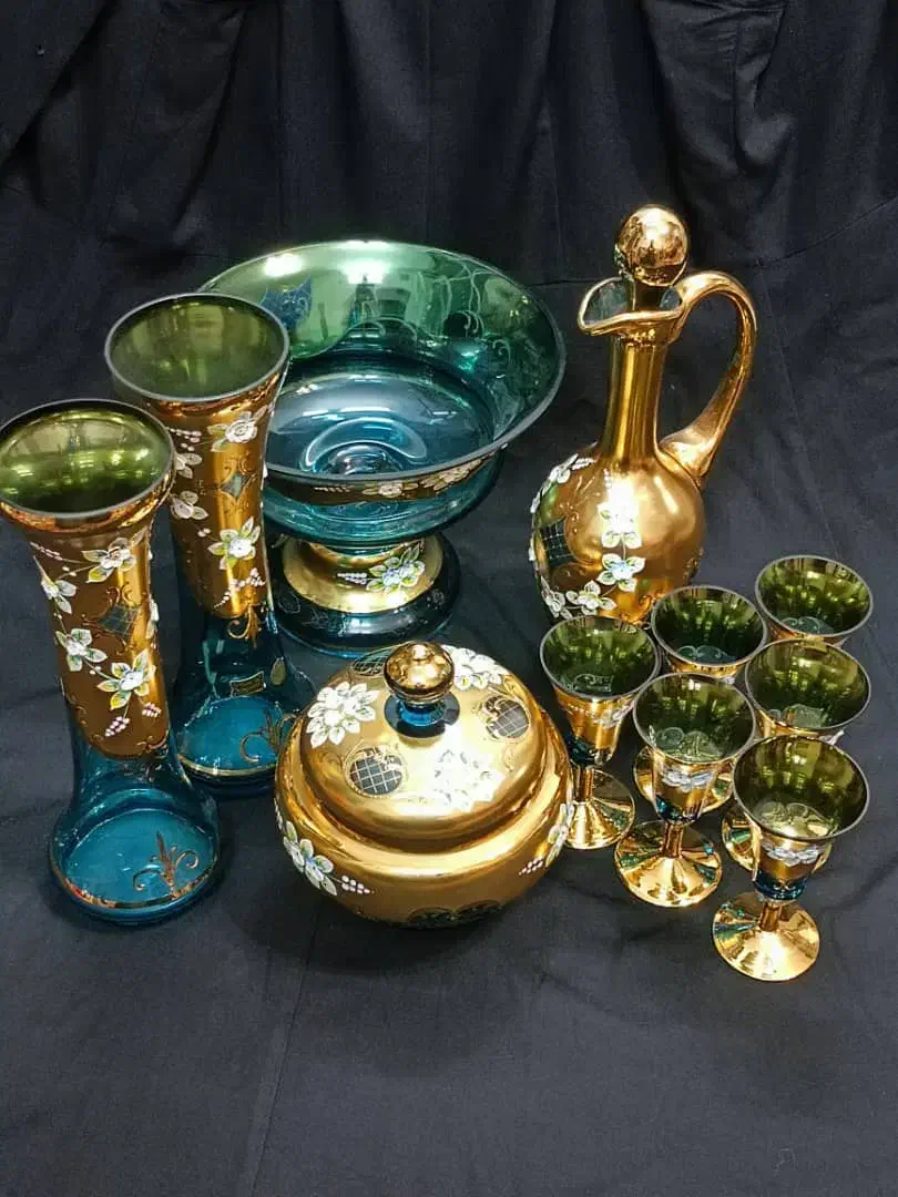 ست ظروف چک تزئینی|صنایع دستی و سایر لوازم تزئینی|خمینیشهر, |دیوار