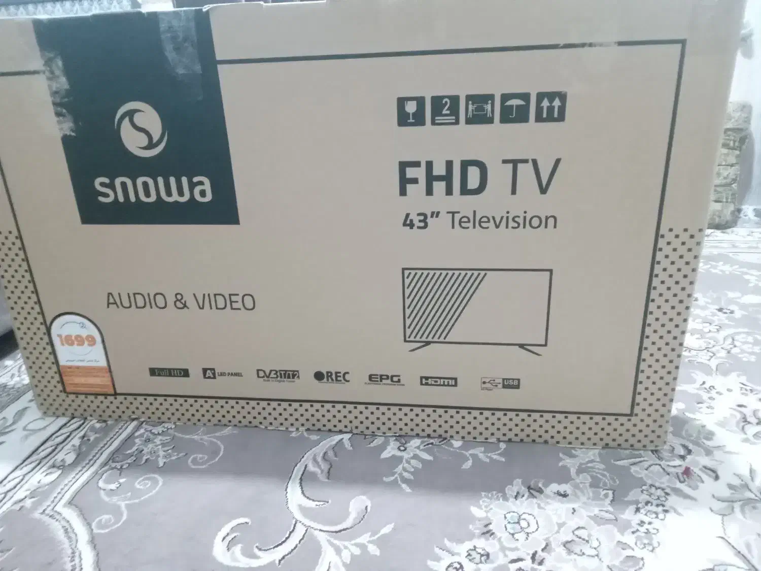 تلوزیون اسنوا ۴۳ اینج|تلویزیون و پروژکتور|فین, |دیوار