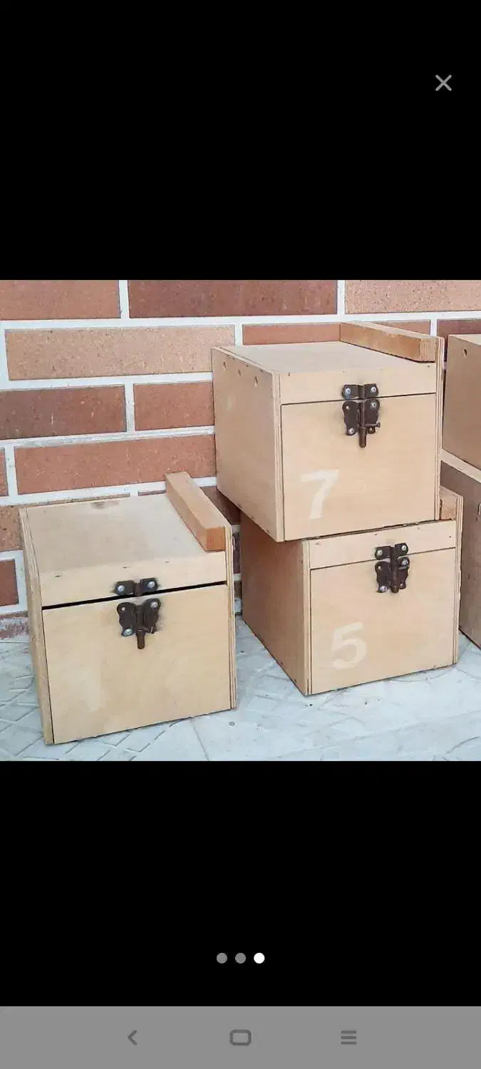 پنج لانه چوبی برای گرنچیک وعروس هلندی|لوازم جانبی حیوانات|اصفهان, جی شیر|دیوار
