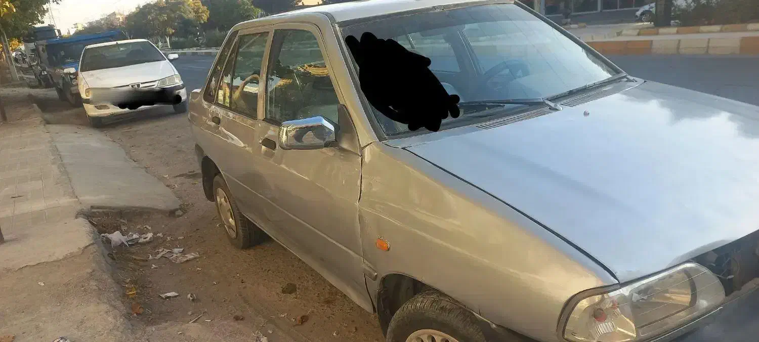 پراید نقره ای دیروز خودم همه شورنگ زدم بخاطرزیبایی|خودرو سواری و وانت|چناران, |دیوار