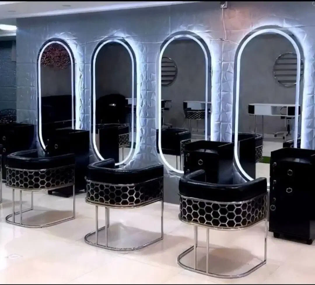 آینه قدی صندلی میزناخن فلزی ترولی سرشور تخت مژه|آرایشگاه و سالن‌های زیبایی|سردشت, |دیوار