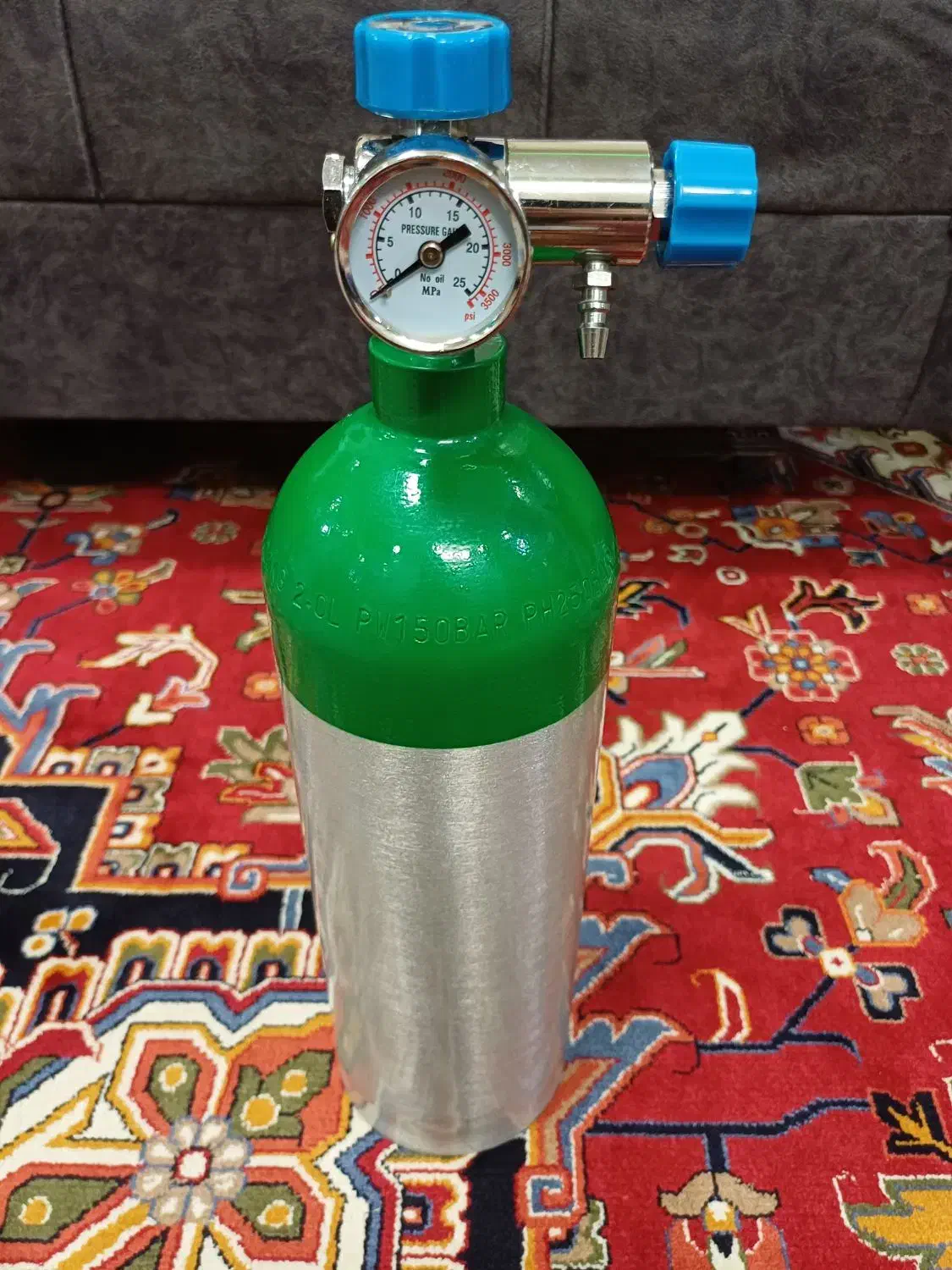 کپسول اکسیژن ۲/۲ لیتری قابل حمل|پزشکی|تهران, جیحون|دیوار