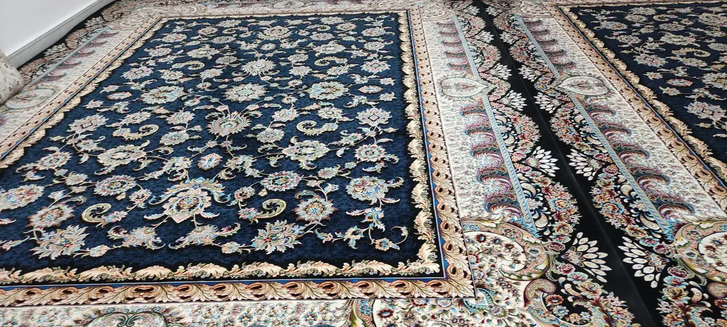 فرش 12متری زمینه سرمه ای افشان|فرش|پلدختر, |دیوار