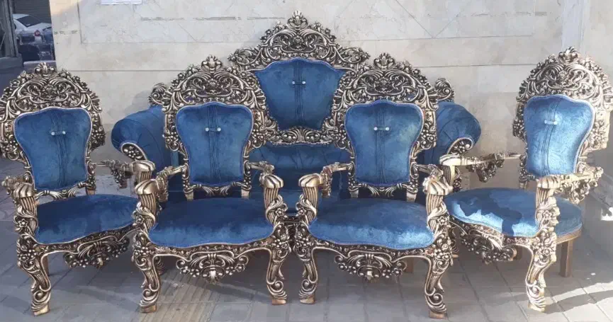مبل سلطنتی پنجه شیری|مبلمان خانگی و میز عسلی|قم, بنیاد|دیوار