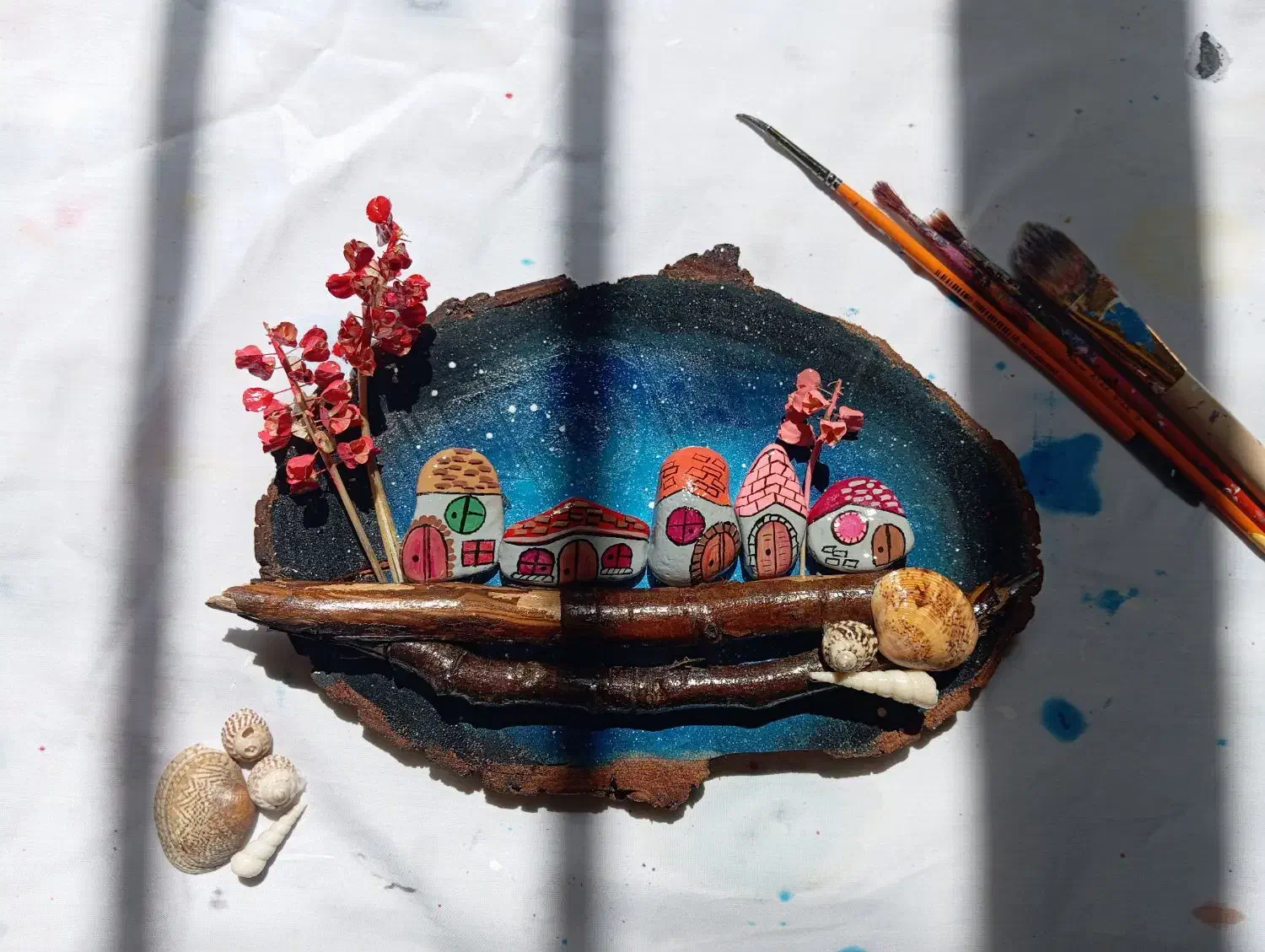 تابلووجاکلیدی سنگ وچوب|تابلو، نقاشی، عکس|بابا حیدر, |دیوار