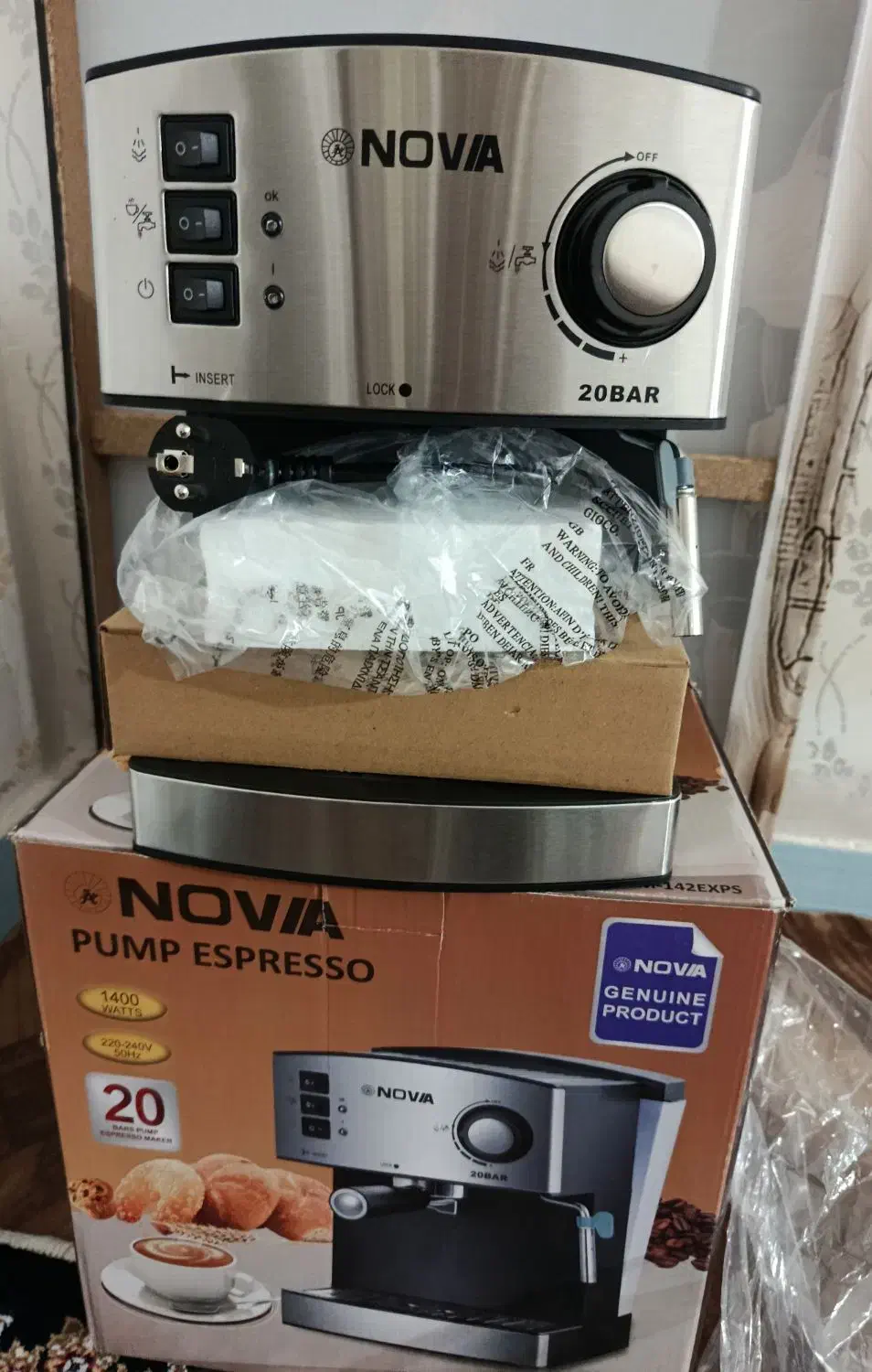 قهوه ساز نو و شیک  اکبند|سماور، چای‌ساز، قهوه‌ساز|نهاوند, |دیوار