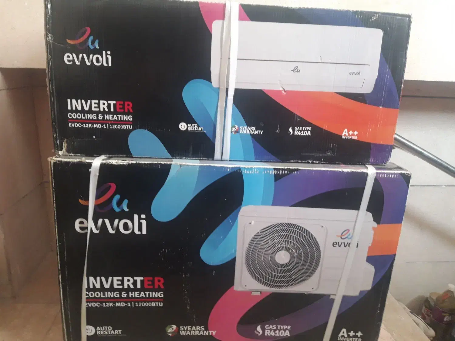 کولر گازی Evvoli مدل EVDC-12K-MD-1|کولر گازی و فن‌کوئل|شیراز, تندگویان|دیوار
