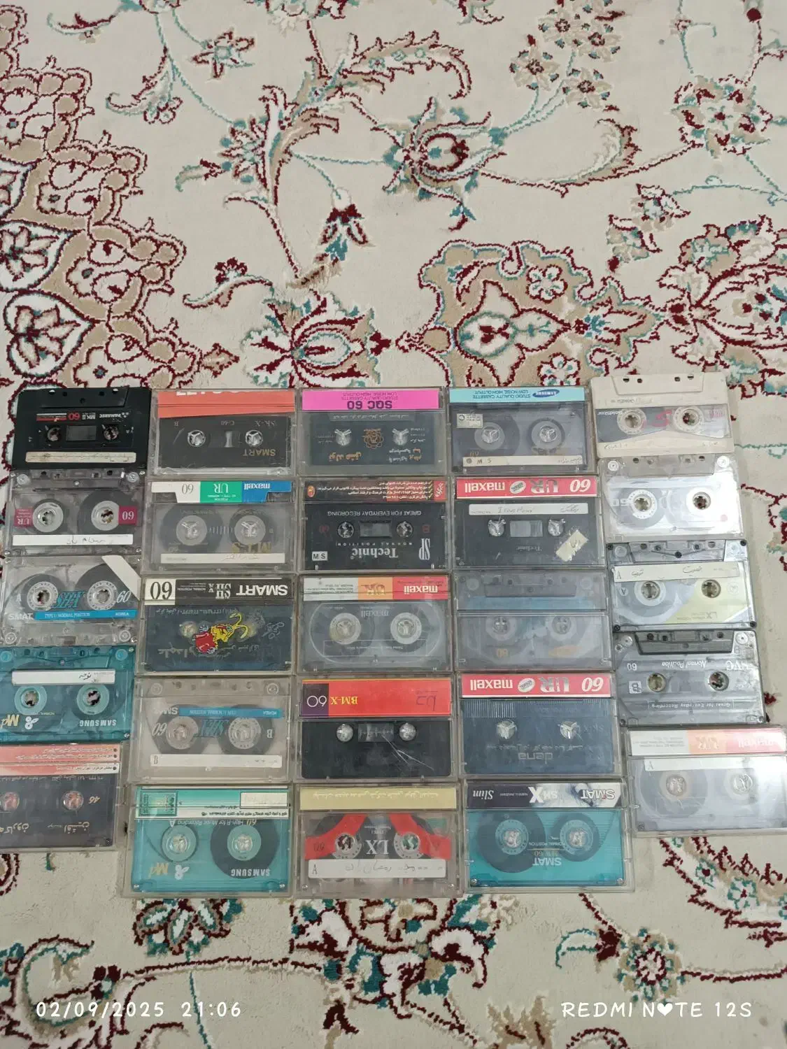 25 عدد نوار کاست قدیمی|کلکسیون اشیاء عتیقه|مبارکه, |دیوار