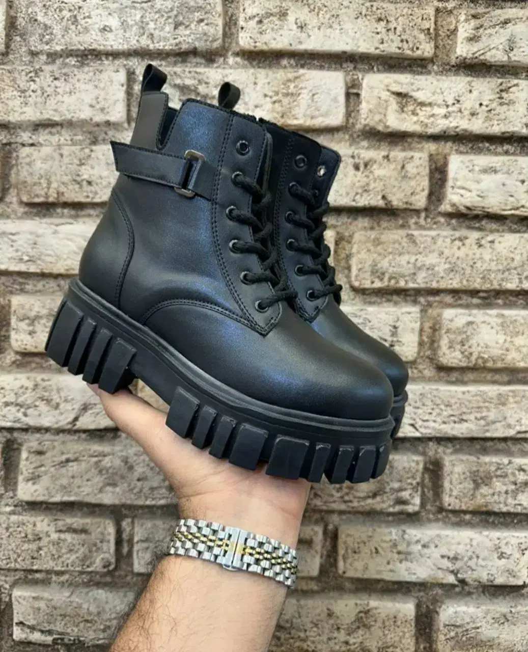 نیمبوت پوتین نیم بوت کفش لژدار اسپرت مشکی زنانه|کیف، کفش، کمربند|تبریز, |دیوار