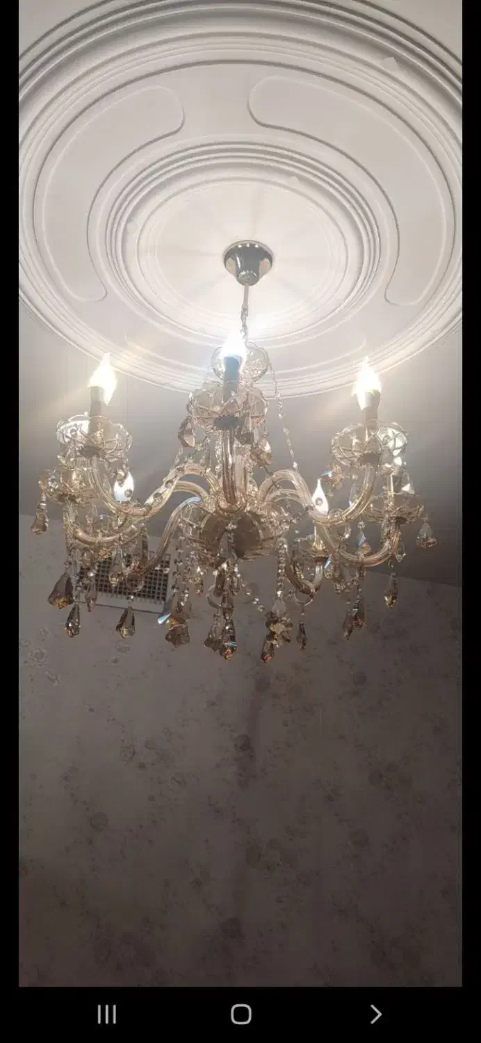 لوستر ۸ شاخه|لوستر و چراغ آویز|محمدیه-قزوین, |دیوار