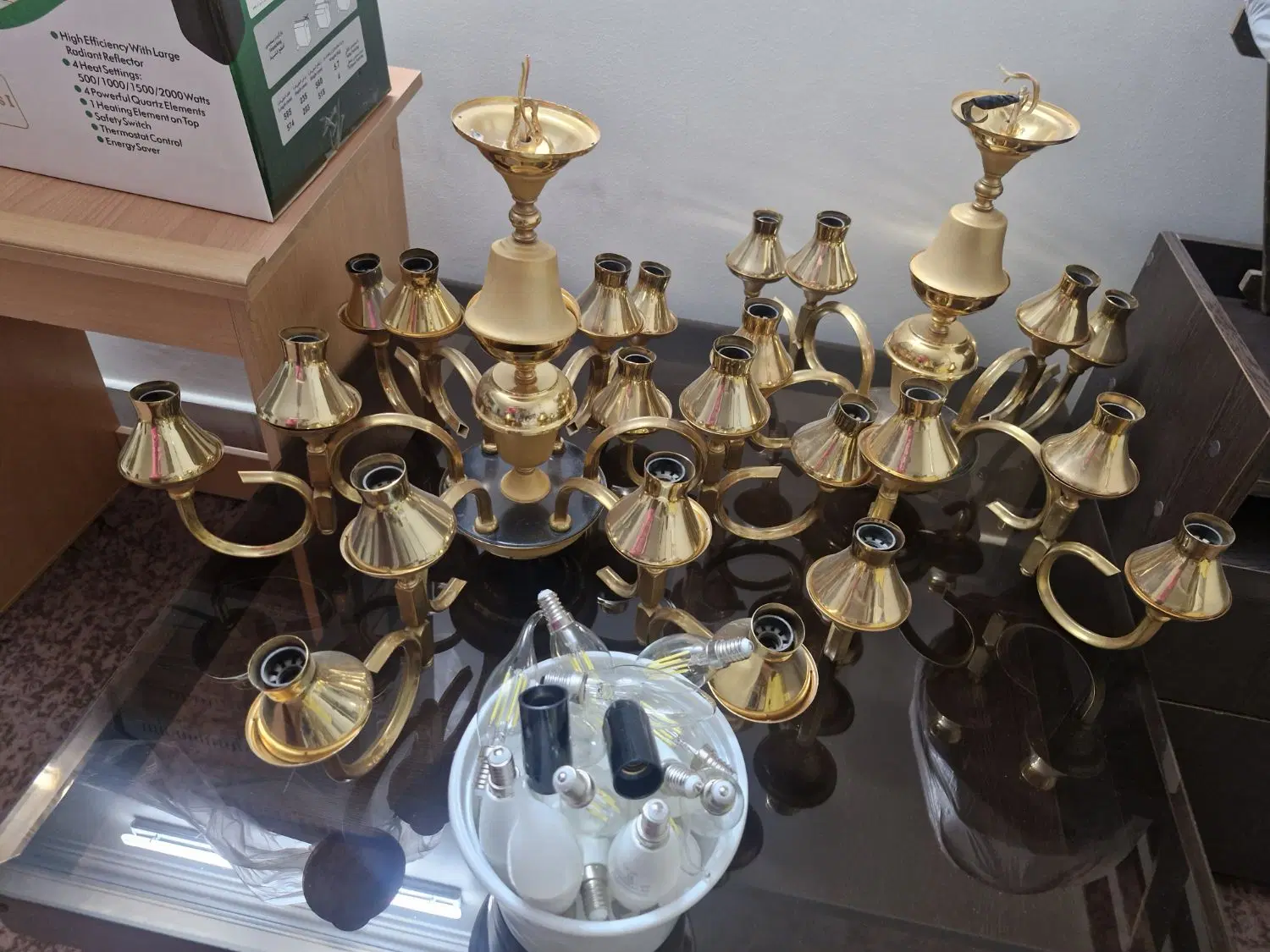لوستر|لوستر و چراغ آویز|اصفهان, ارداجی|دیوار