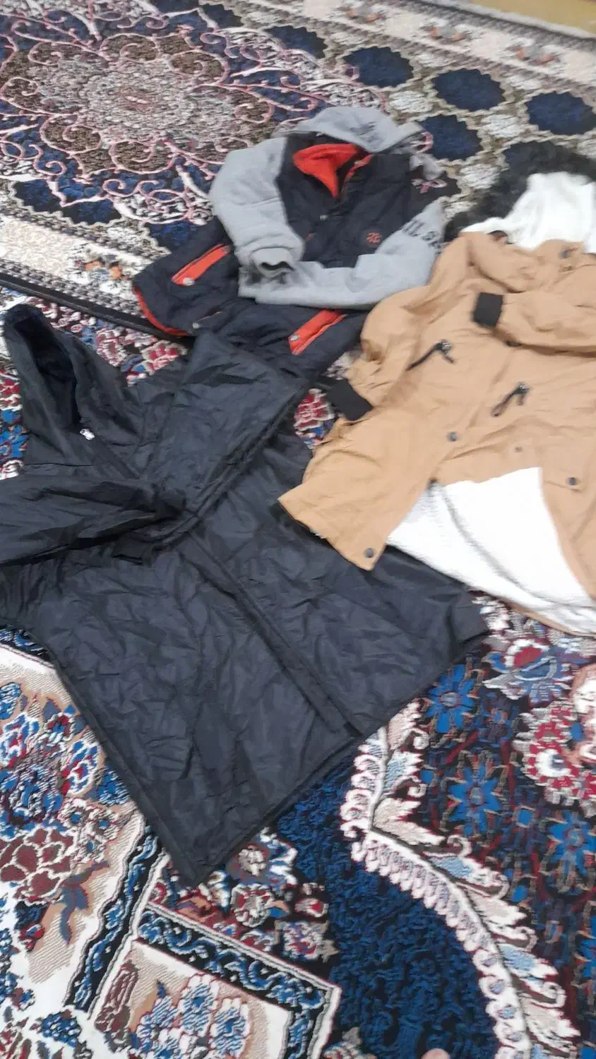 دوعددکاپشن ضدآب ویک عددپالتودخترانه ضدآب وداخل پشم|لباس|شادگان, |دیوار