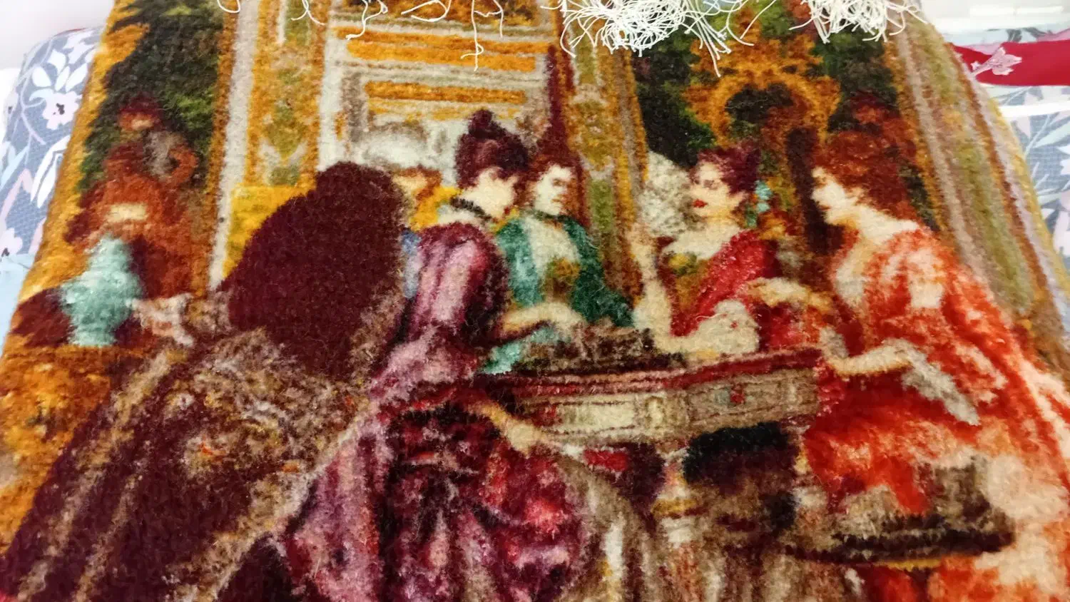 تابلو فرش با چله ابریشم|تابلو فرش|اردبیل, |دیوار