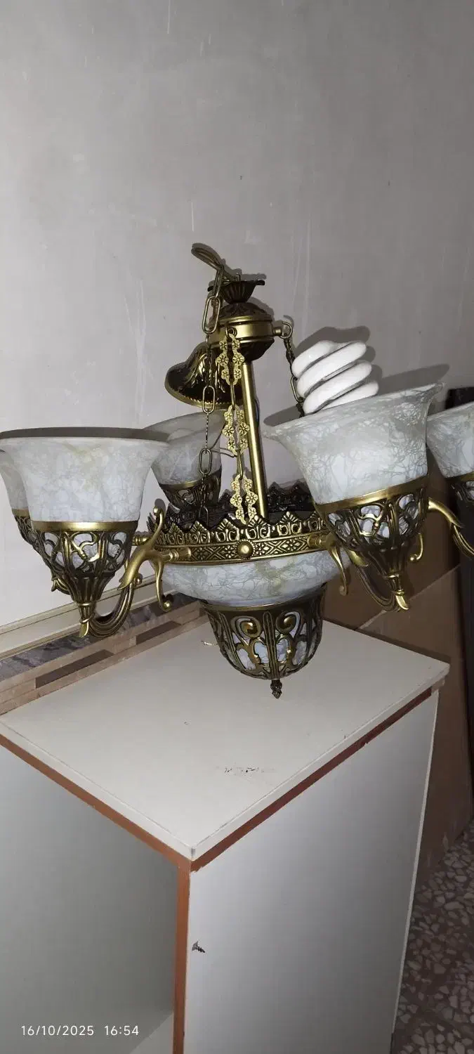 لوستر شش شاخه|لوستر و چراغ آویز|تبریز, |دیوار