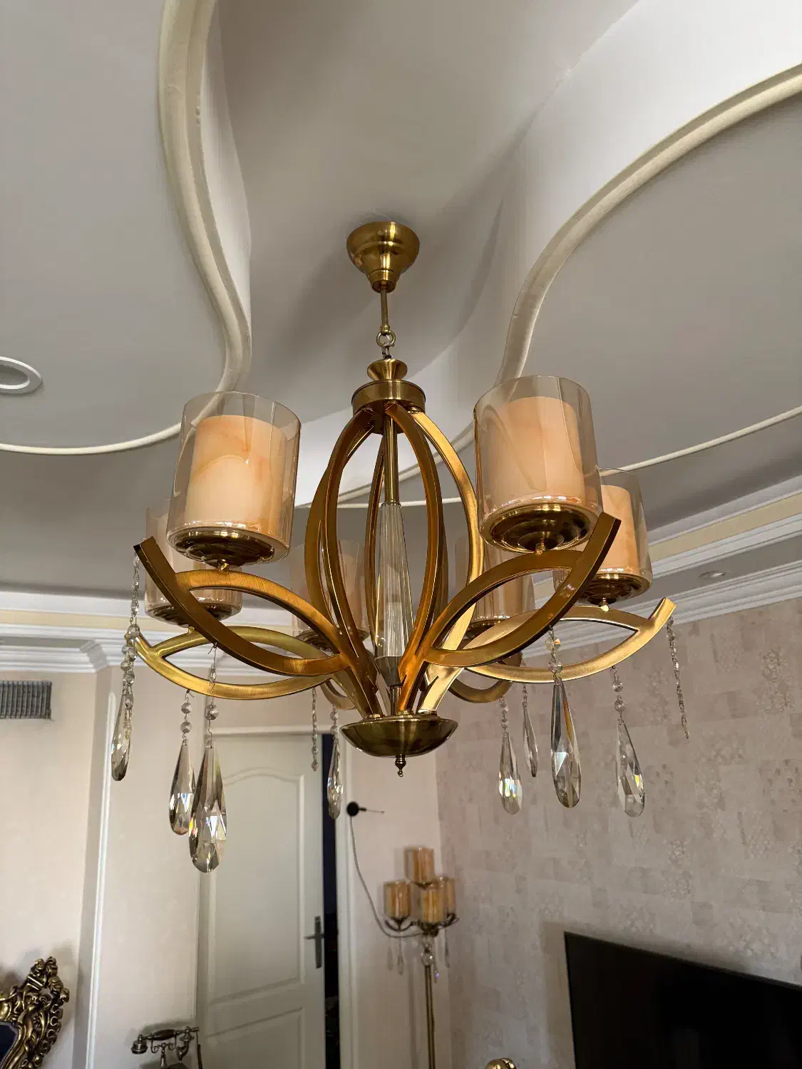 لوستر 6 شاخه|لوستر و چراغ آویز|پاکدشت, پاکدشت (مامازند)|دیوار